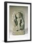 Sandstone Figure of Skanda with His Peacock, Punjab Hills, 6th Century-null-Framed Giclee Print