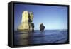 Sandstone Formation from the Twelve Apostles-null-Framed Stretched Canvas