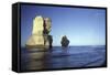 Sandstone Formation from the Twelve Apostles-null-Framed Stretched Canvas