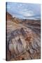 Sandstone Formation with Clouds, Valley of Fire State Park, Nevada, Usa-James Hager-Stretched Canvas