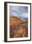 Sandstone Formation with Clouds, Valley of Fire State Park, Nevada, Usa-James Hager-Framed Photographic Print