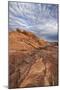 Sandstone Formation with Clouds, Valley of Fire State Park, Nevada, Usa-James Hager-Mounted Photographic Print