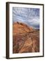 Sandstone Formation with Clouds, Valley of Fire State Park, Nevada, Usa-James Hager-Framed Photographic Print