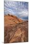 Sandstone Formation with Clouds, Valley of Fire State Park, Nevada, Usa-James Hager-Mounted Photographic Print