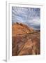 Sandstone Formation with Clouds, Valley of Fire State Park, Nevada, Usa-James Hager-Framed Photographic Print