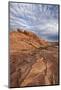 Sandstone Formation with Clouds, Valley of Fire State Park, Nevada, Usa-James Hager-Mounted Photographic Print