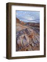 Sandstone Formation with Clouds, Valley of Fire State Park, Nevada, Usa-James Hager-Framed Photographic Print