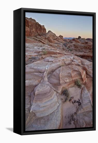 Sandstone Formations at Dawn, Valley of Fire State Park, Nevada, Usa-James Hager-Framed Stretched Canvas