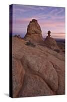 Sandstone Formations at Sunrise-James Hager-Stretched Canvas