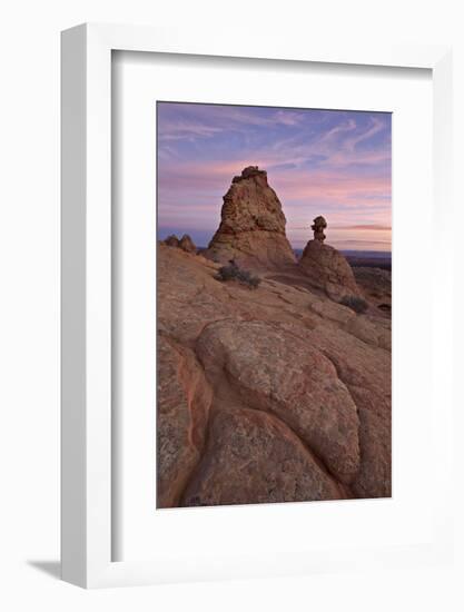 Sandstone Formations at Sunrise-James Hager-Framed Photographic Print