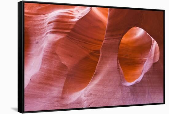 Sandstone formations in Peek-a-boo Gulch, Grand Staircase-Escalante National Monument, Utah, USA-Russ Bishop-Framed Stretched Canvas