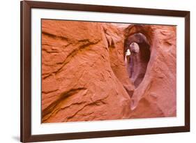 Sandstone formations in Peek-a-boo Gulch, Grand Staircase-Escalante National Monument, Utah, USA-Russ Bishop-Framed Photographic Print