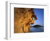 Sandstone Formations on Sucia Island, Washington, USA-Charles Gurche-Framed Photographic Print