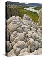 Sandstone Formations on the Banks of the Missouri-Layne Kennedy-Stretched Canvas