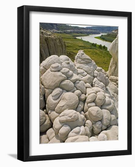 Sandstone Formations on the Banks of the Missouri-Layne Kennedy-Framed Photographic Print