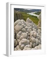 Sandstone Formations on the Banks of the Missouri-Layne Kennedy-Framed Photographic Print