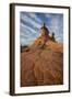 Sandstone Formations under Clouds-James Hager-Framed Photographic Print