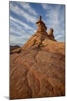 Sandstone Formations under Clouds-James Hager-Mounted Photographic Print