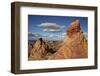 Sandstone Formations under Clouds-James Hager-Framed Photographic Print