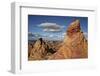 Sandstone Formations under Clouds-James Hager-Framed Photographic Print