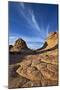 Sandstone Formations with Clouds, Coyote Buttes Wilderness, Vermilion Cliffs National Monument-James Hager-Mounted Photographic Print