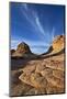 Sandstone Formations with Clouds, Coyote Buttes Wilderness, Vermilion Cliffs National Monument-James Hager-Mounted Photographic Print