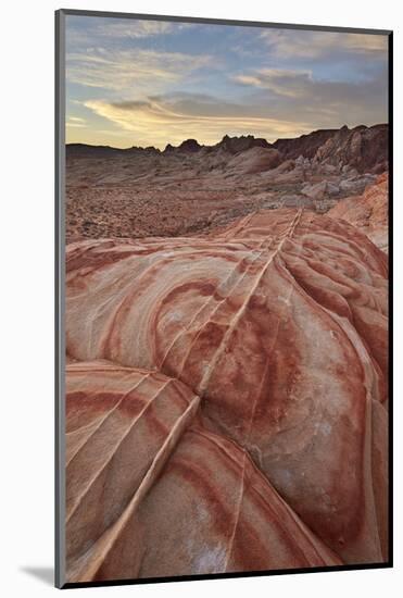 Sandstone Forms at Dawn, Valley of Fire State Park, Nevada, United States of America, North America-James Hager-Mounted Photographic Print