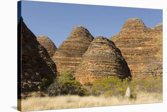 Sandstone Hills in the Domes Area of Purnululu National Park (Bungle Bungle)-Tony Waltham-Stretched Canvas