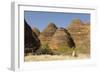 Sandstone Hills in the Domes Area of Purnululu National Park (Bungle Bungle)-Tony Waltham-Framed Photographic Print