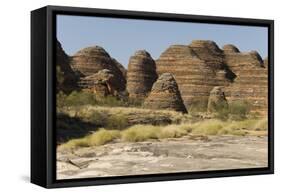 Sandstone Hills in the Domes Area of Purnululu National Park (Bungle Bungle)-Tony Waltham-Framed Stretched Canvas