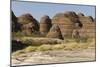 Sandstone Hills in the Domes Area of Purnululu National Park (Bungle Bungle)-Tony Waltham-Mounted Photographic Print