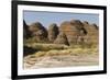 Sandstone Hills in the Domes Area of Purnululu National Park (Bungle Bungle)-Tony Waltham-Framed Photographic Print