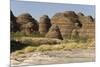 Sandstone Hills in the Domes Area of Purnululu National Park (Bungle Bungle)-Tony Waltham-Mounted Photographic Print