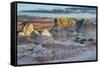 Sandstone Landscape, Vermillion Cliffs, White Pockets Wilderness, Bureau of Land Management, Arizon-Howie Garber-Framed Stretched Canvas