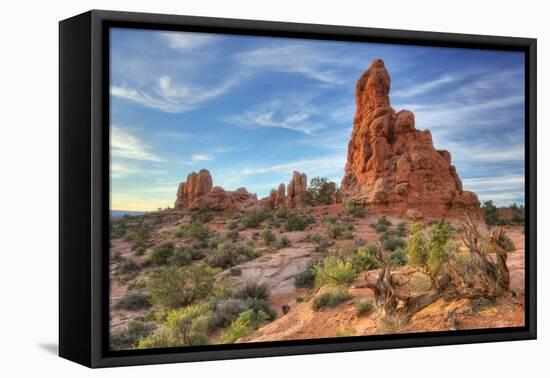 Sandstone Morning Wide-Vincent James-Framed Stretched Canvas