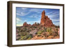 Sandstone Morning Wide-Vincent James-Framed Photographic Print