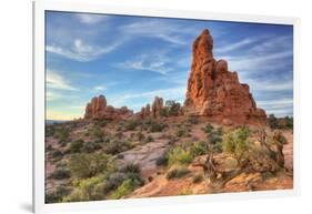 Sandstone Morning Wide-Vincent James-Framed Photographic Print