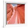 Sandstone Narrows in the Paria Canyon-Vermillion Cliffs Wilderness, Arizona-John Lambing-Framed Photographic Print