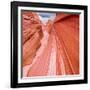 Sandstone Narrows in the Paria Canyon-Vermillion Cliffs Wilderness, Arizona-John Lambing-Framed Photographic Print