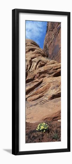 Sandstone Rock Formation Monuments, Arches National Park, Moab, Utah, USA-Paul Souders-Framed Photographic Print
