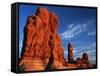 Sandstone Rock Formations at Arches National Park, Utah, USA-Scott T. Smith-Framed Stretched Canvas