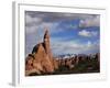 Sandstone Rock Formations in the Windows Region of Arches National Park, Near Moab, Utah-David Pickford-Framed Photographic Print