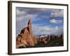 Sandstone Rock Formations in the Windows Region of Arches National Park, Near Moab, Utah-David Pickford-Framed Photographic Print