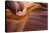 Sandstone Rock in the Lower Antelope Canyon-null-Stretched Canvas