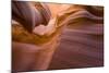 Sandstone Rock in the Lower Antelope Canyon-null-Mounted Photographic Print