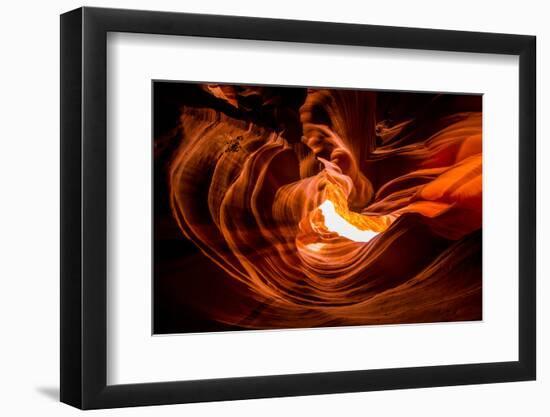 Sandstone Sculpted Walls, Upper Antelope Canyon, Arizona, United States of America, North America-Laura Grier-Framed Photographic Print