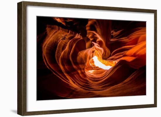 Sandstone Sculpted Walls, Upper Antelope Canyon, Arizona, United States of America, North America-Laura Grier-Framed Photographic Print