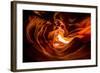 Sandstone Sculpted Walls, Upper Antelope Canyon, Arizona, United States of America, North America-Laura Grier-Framed Photographic Print