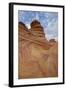 Sandstone Wave and Cones under Clouds-James Hager-Framed Photographic Print