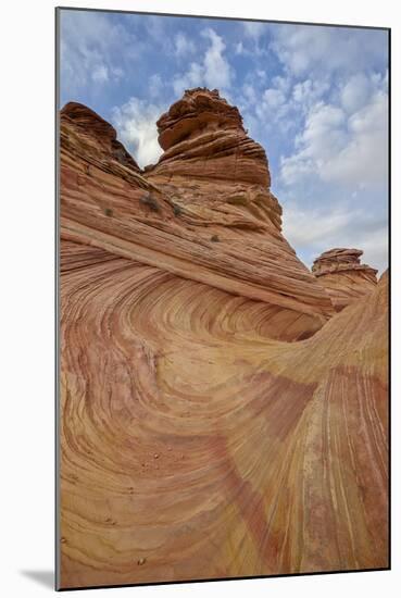 Sandstone Wave and Cones under Clouds-James Hager-Mounted Photographic Print